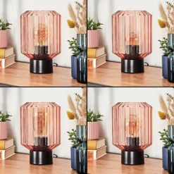 Moruja Lampe à poser Noir, 1 lumière
