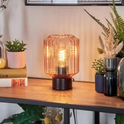 Moruja Lampe à poser Noir, 1 lumière