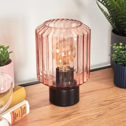 Moruja Lampe à poser Noir, 1 lumière
