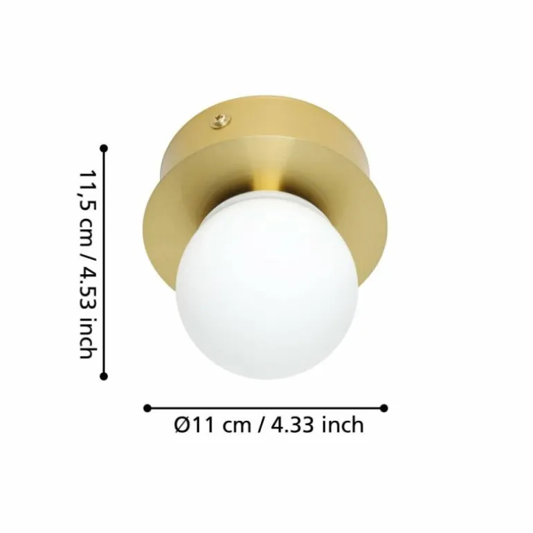 MOSIANO Plafonnier Luminaires Eglo LED Or, Laiton, 1 lumière