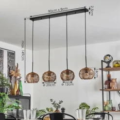 Mulstrand Suspension Écru, 4 lumières