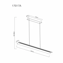 Muriella Suspension Luminaires Globo Lighting LED Clair, 1 lumière