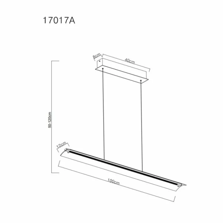 Muriella Suspension Luminaires Globo Lighting LED Clair, 1 lumière