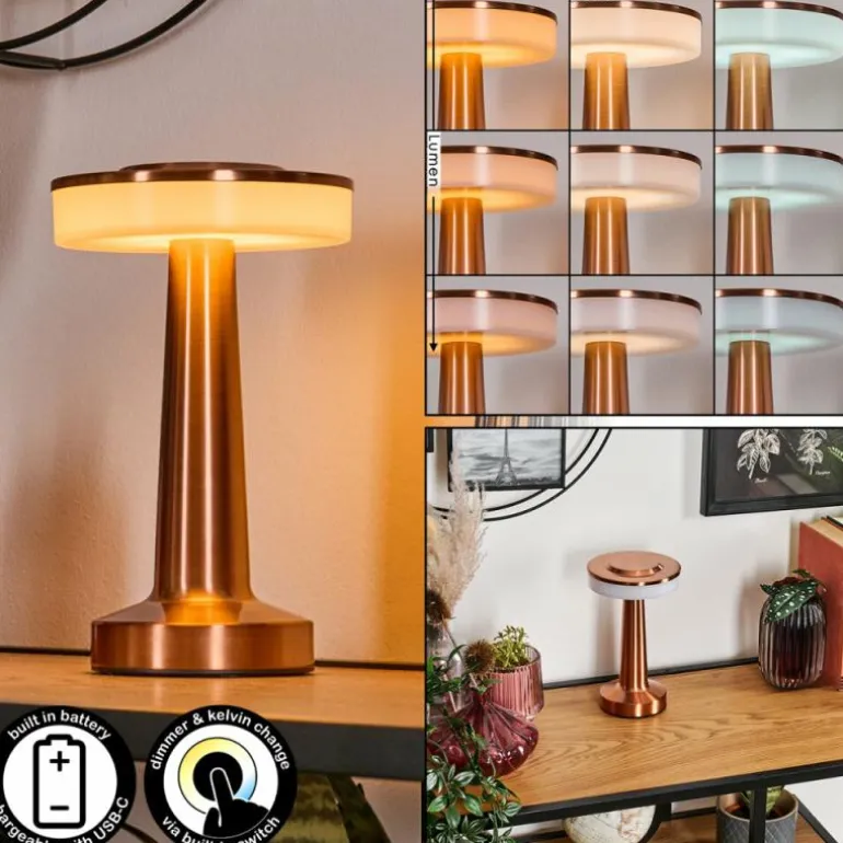 Myrby Lampe à poser LED Cuivre, 1 lumière