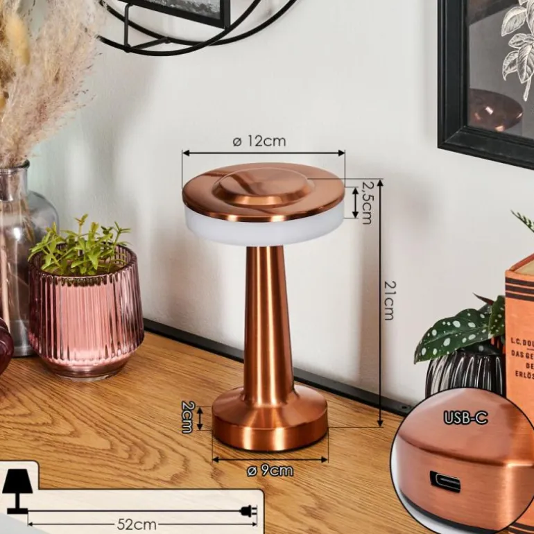 Myrby Lampe à poser LED Cuivre, 1 lumière