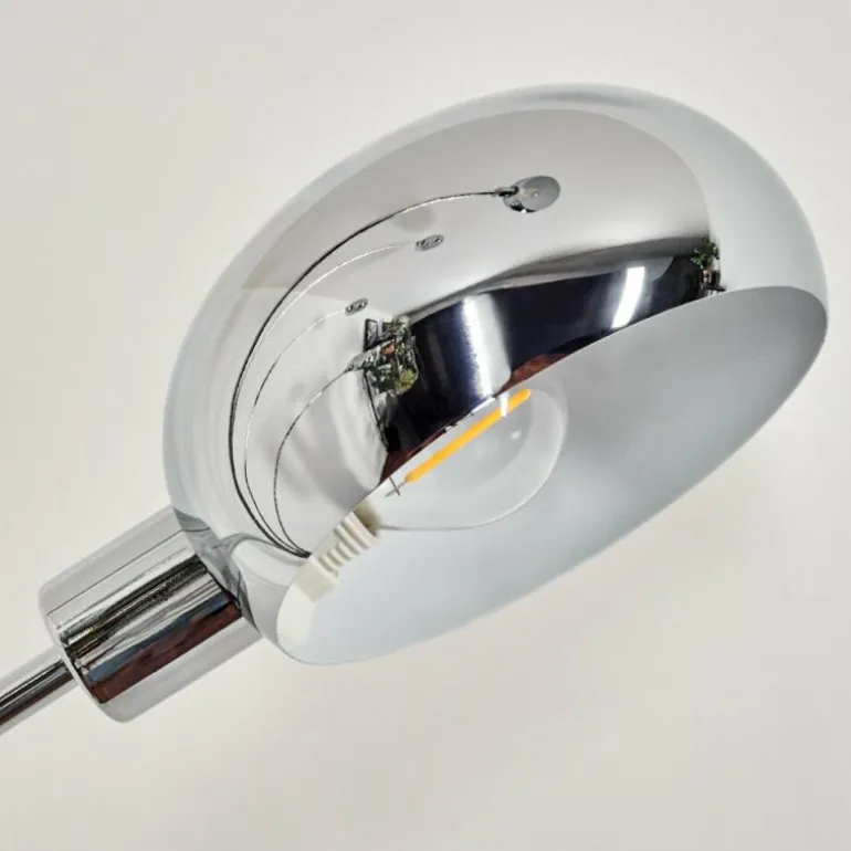 Nikkala Lampadaire Chrome, Marbre, Blanc, 5 lumières