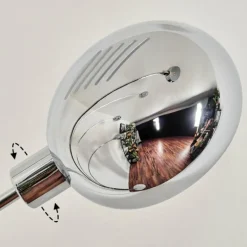 Nikkala Lampadaire Chrome, Marbre, Blanc, 5 lumières