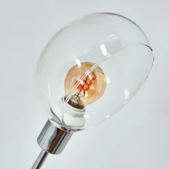 Nikkala Lampadaire Chrome, Blanc, 5 lumières