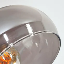 Nikkala Lampadaire Chrome, Noir, 5 lumières