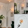 Nikkala Lampadaire Chrome, Blanc, 3 lumières