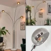 Nikkala Lampadaire Chrome, Blanc, 3 lumières