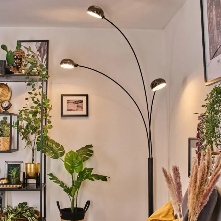 Nikkala Lampadaire Marbre, Noir, 3 lumières