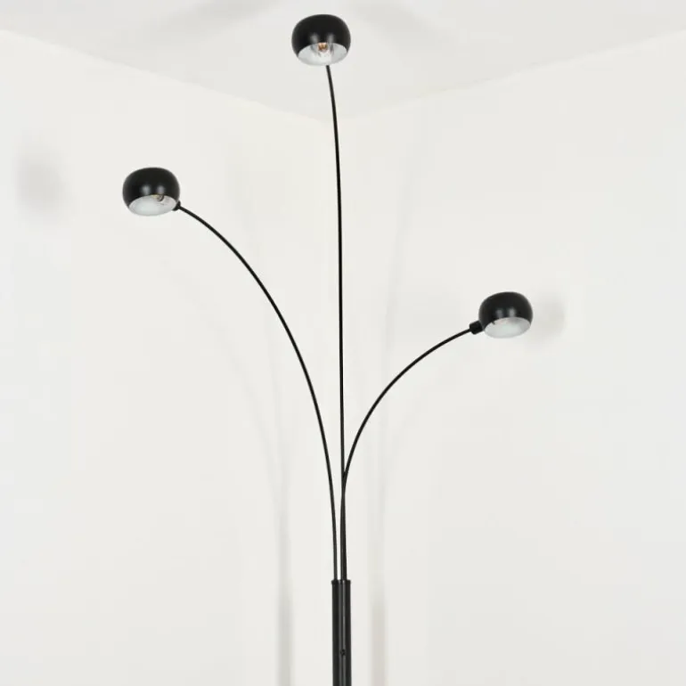 Nikkala Lampadaire Marbre, Noir, 3 lumières