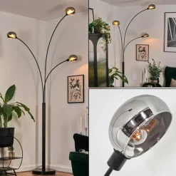 Nikkala Lampadaire Noir, 3 lumières