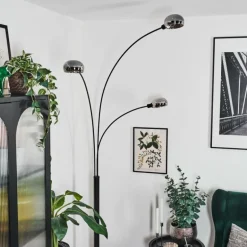 Nikkala Lampadaire Noir, 3 lumières
