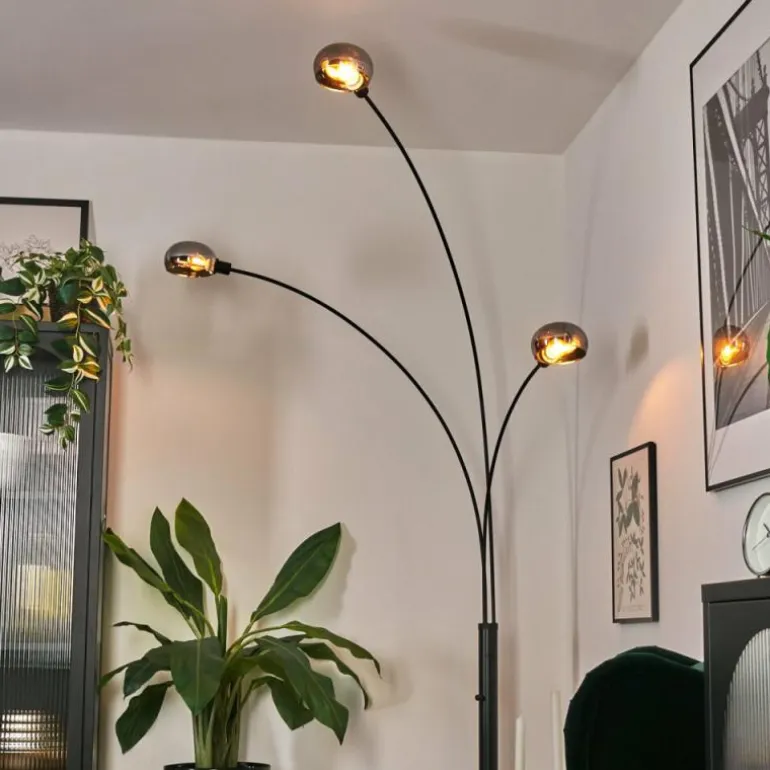 Nikkala Lampadaire Noir, 3 lumières