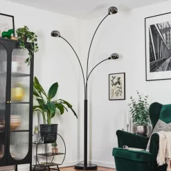 Nikkala Lampadaire Noir, 3 lumières