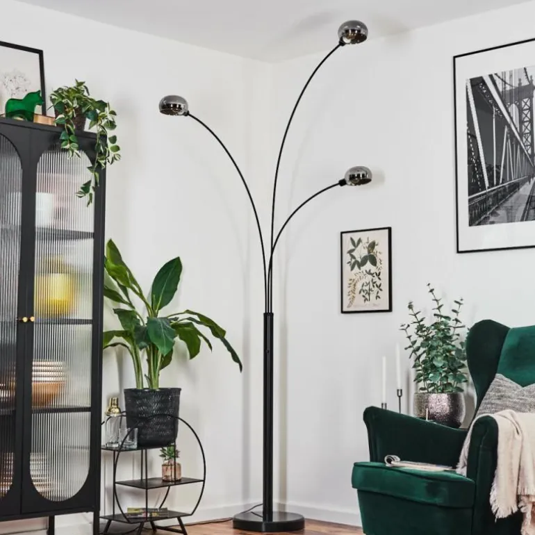 Nikkala Lampadaire Noir, 3 lumières