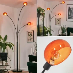 Nikkala Lampadaire Noir, 3 lumières