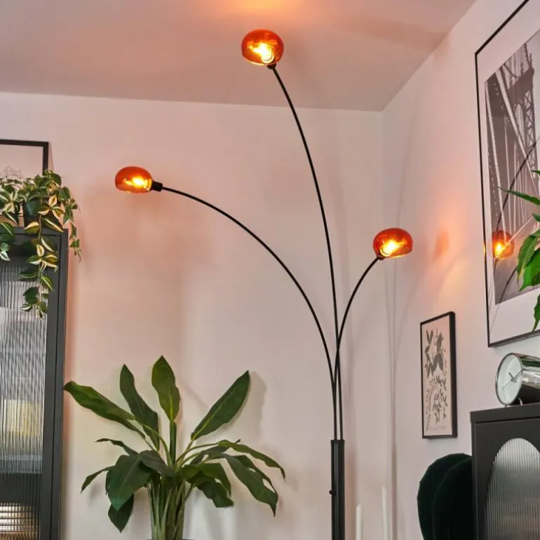 Nikkala Lampadaire Noir, 3 lumières