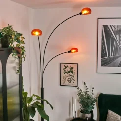 Nikkala Lampadaire Noir, 3 lumières