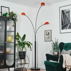 Nikkala Lampadaire Noir, 3 lumières