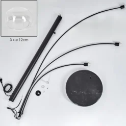 Nikkala Lampadaire Noir, 5 lumières