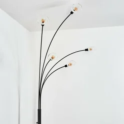 Nikkala Lampadaire Noir, 5 lumières