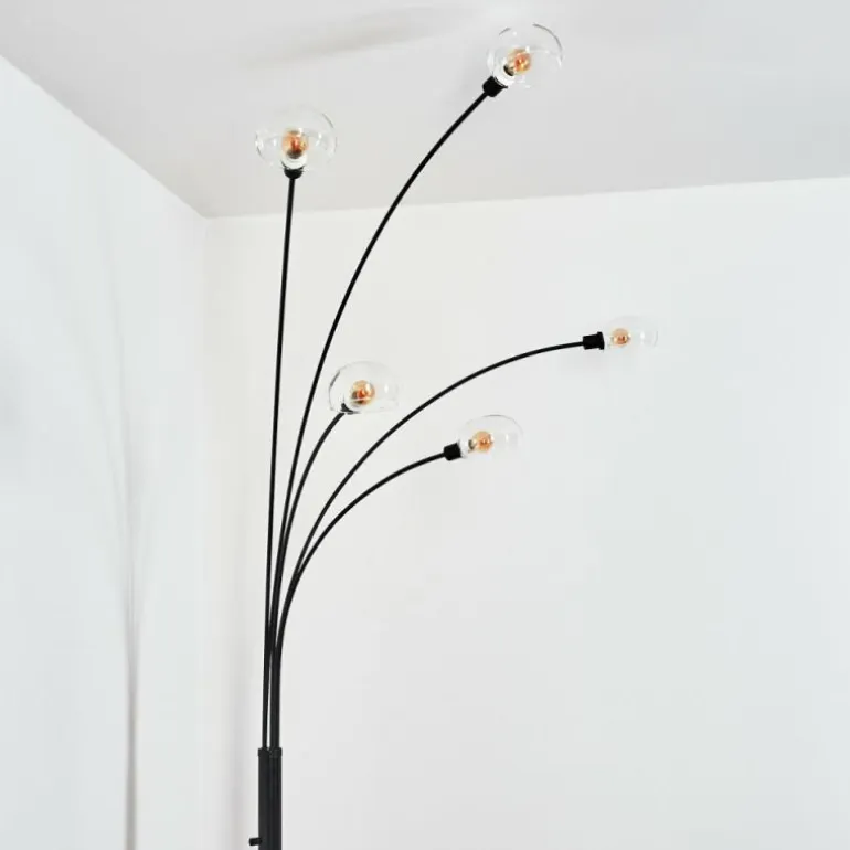 Nikkala Lampadaire Noir, 5 lumières