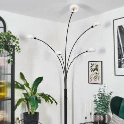 Nikkala Lampadaire Noir, 5 lumières
