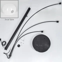Nikkala Lampadaire Noir, 5 lumières