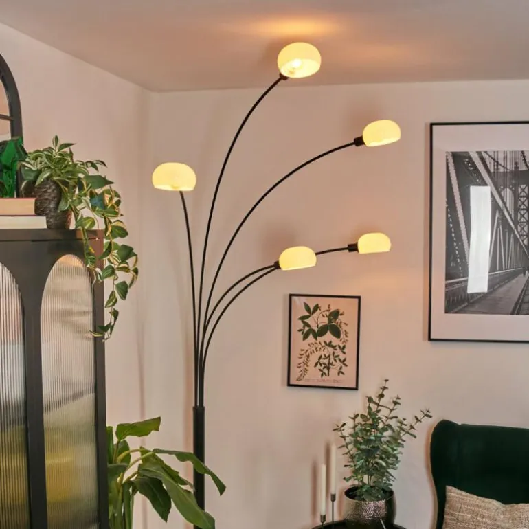 Nikkala Lampadaire Noir, 5 lumières