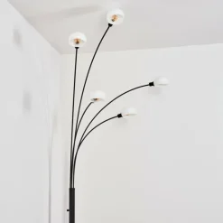 Nikkala Lampadaire Noir, 5 lumières
