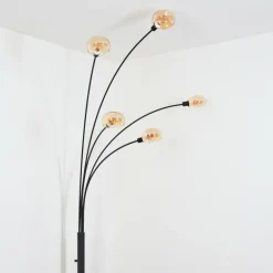Nikkala Lampadaire Noir, 5 lumières
