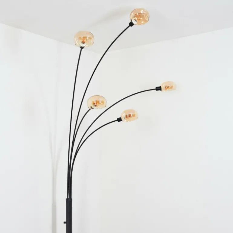 Nikkala Lampadaire Noir, 5 lumières