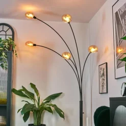 Nikkala Lampadaire Noir, 5 lumières