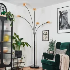 Nikkala Lampadaire Noir, 5 lumières