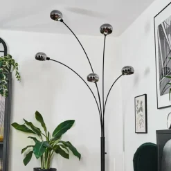 Nikkala Lampadaire Noir, 5 lumières