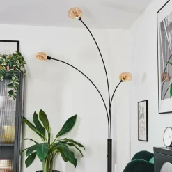 Nikkala Lampadaire Noir, 3 lumières