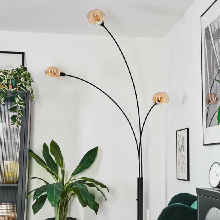 Nikkala Lampadaire Noir, 3 lumières