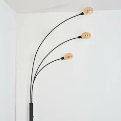 Nikkala Lampadaire Noir, 3 lumières