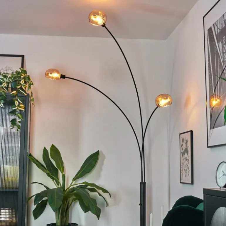 Nikkala Lampadaire Noir, 3 lumières