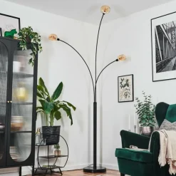 Nikkala Lampadaire Noir, 3 lumières
