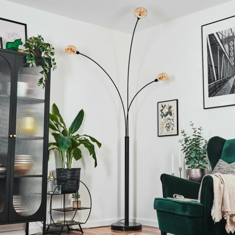 Nikkala Lampadaire Noir, 3 lumières