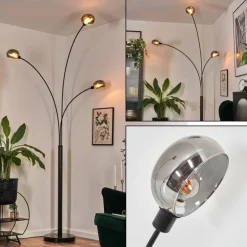 Nikkala Lampadaire Noir, 3 lumières
