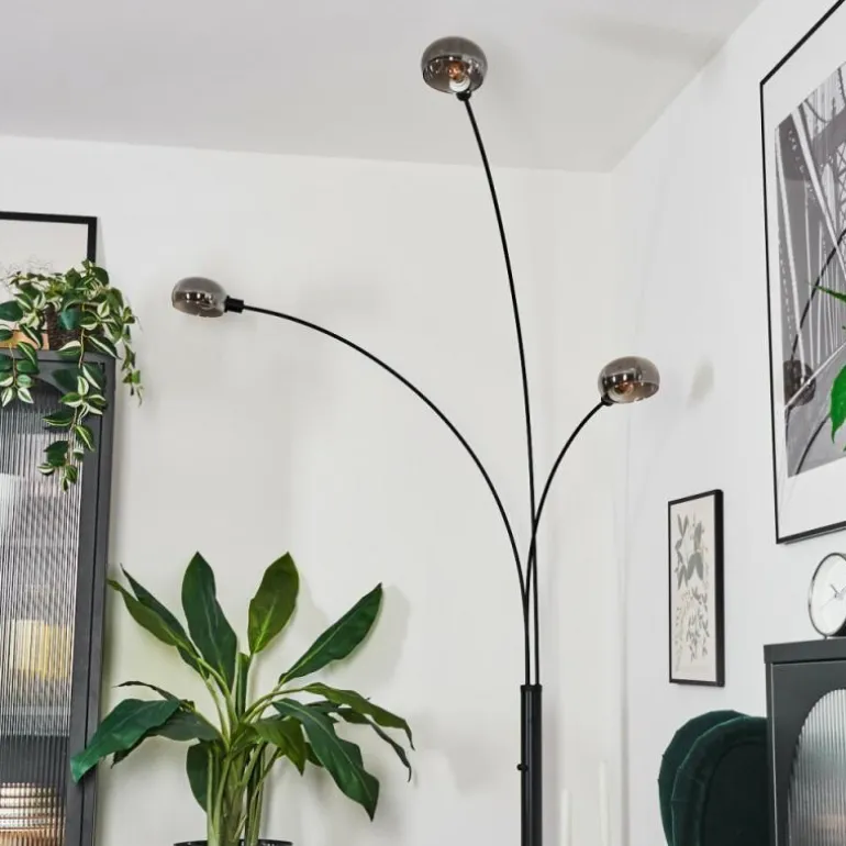 Nikkala Lampadaire Noir, 3 lumières