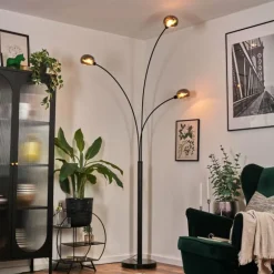 Nikkala Lampadaire Noir, 3 lumières