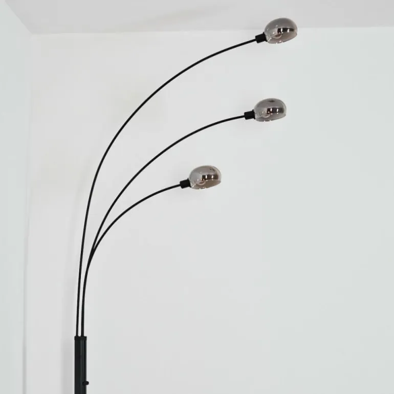 Nikkala Lampadaire Noir, 3 lumières