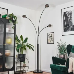 Nikkala Lampadaire Noir, 3 lumières