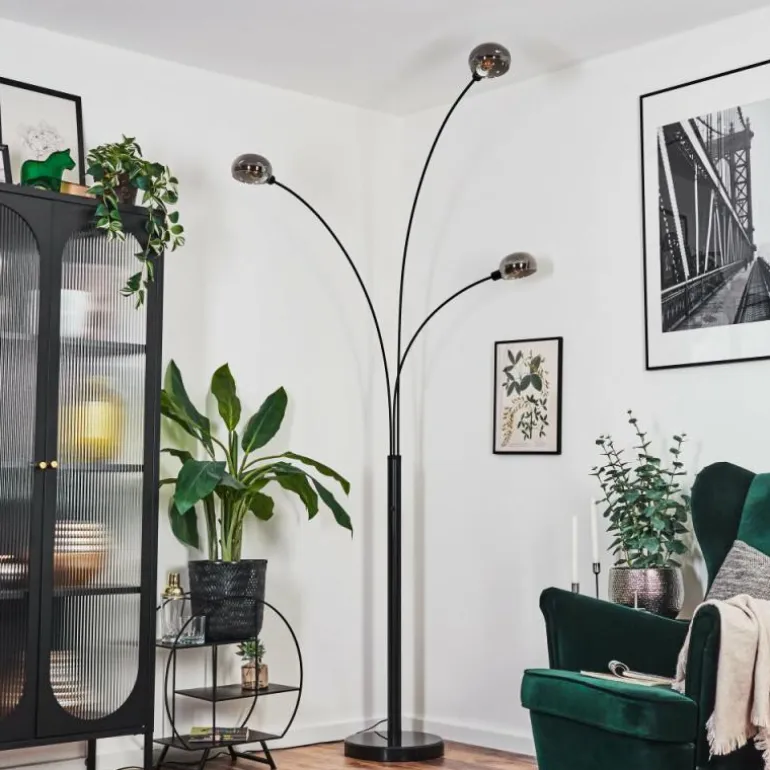 Nikkala Lampadaire Noir, 3 lumières